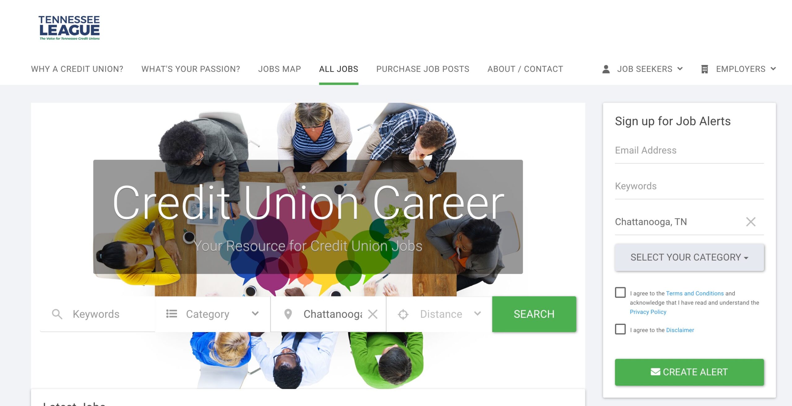 Credit Union Career Website Thumbnail