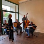 A bluegrass band greeted meeting attendees. Bluegrass Band