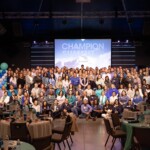 Employees from Leaders Credit Union gather on Presidents' Day. Leaders Credit Union