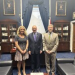 Sarah Waters, chief advocacy officer, and John McKechnie, contract lobbyist, meet with Rep. Rose. Sarah Waters, chief advocacy officer, and John McKechnie, contract lobbyist, meet with Rep. Rose.