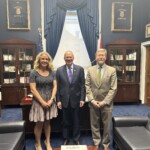 Sarah Waters, chief advocacy officer, and John McKechnie, contract lobbyist, meet with Rep. Rose. Sarah Waters, chief advocacy officer, and John McKechnie, contract lobbyist, meet with Rep. Rose.