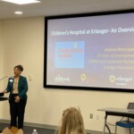 Andrea Lyons, director of development for the Children’s Miracle Network, speaks to the Chattanooga Chapter of Credit Unions about how CU4Kids fundraising benefits local children.