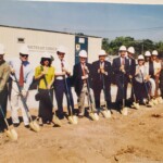 Larry Pressley, CEO and president of City Employees Credit Union in Knoxville, will retire on May 1. He is pictured, seventh from left, in this groundbreaking photo that was taken nearly 30 years ago.