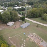 An aerial look at Unicoi County after Helene. Photo taken by the son-in-law of Amy Banks, CEO of Clinchfield Federal Credit Union in Erwin.