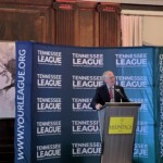Rep. John Rose speaks to attendees at the Tennessee Credit Union League's Annual Legislative and Regulatory Forum.
