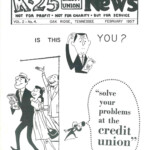 K-25 Employees Federal Credit Union newsletter from February 1957.