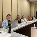 Cherly Oggs, Mississippi Credit Union Association, Kensley Mace, Scenic Community Credit Union, Sarah Thompson, Trust Federal Credit Union, and Mark Smith, Knoxville TVA Employees Credit Union, at the chapter retreat.