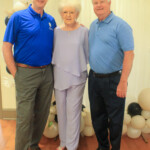 Bonnette Dawson with board members Mark Branstetter and Barkley Davis.