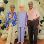 Bonnette Dawson with Bill Jennings, board chair, and Dianne Jennings.