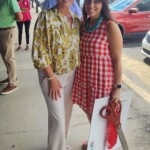 Laura Parham, president and CEO of Heritage South Community Credit Union, and Katy Riddle, executive director of the Manchester Chamber of Commerce, gather at the ribbon-cutting ceremony.