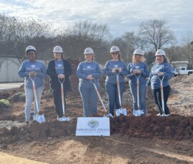 Patasha Lowery, member services, Stephanie Young, CEO, Gina Knight, loan officer, Bethany Brown, operations supervisor, Sherry Ensley, member services, and Kerri Horn, member services.