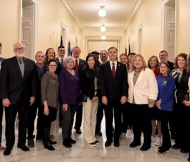 Mississippi credit union leaders meet with Rep. Guest.