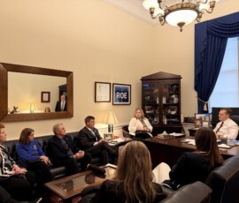 Mississippi credit union leaders meet with Rep. Guest.