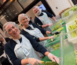 ORNL Federal Credit Union team members volunteer at DC Central Kitchen.