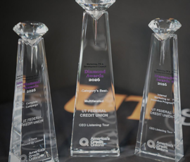 UT Federal Credit Union earns three Diamond Awards.