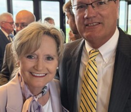 Senator Cindy Hyde-Smith and Sonny Green with the Association.