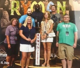 Donna and senior staff at a credit union retreat.