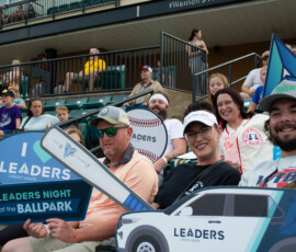 Leaders Credit Union hosted Leaders Night at the Ballpark, a member appreciation event for members, community partners and their families at a Jackson Rockabillys game.