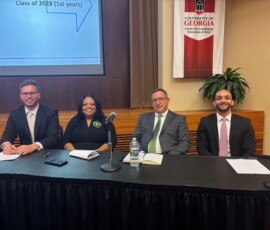 From left, Jordan Barto with TVFCU during the debate.