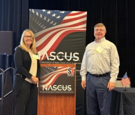 Suzanne Summerville, CFO at tnConnect Credit Union, and Mark Fraker, CEO at Chattanooga Federal Employees Credit Union, attend the NASCUS State Summit.