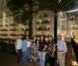 Leaders from various Tennessee Chapters of Credit Unions attend a networking dinner before the Chapter Leaders Conference.