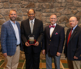 Anthony Taylor, board member for Ascend Federal Credit Union, is inducted into the Tennessee Credit Union Hall of Fame.